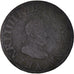 Moneta, Francia, Henri IV, Double Tournois, 1608, Paris, MB+, Rame, CGKL:222