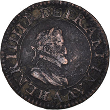 Munten, Frankrijk, Henri IV, Double Tournois, 1606, Paris, ZF, Koper, CGKL:222