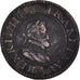 Coin, France, Henri IV, Double Tournois, 1606, Paris, EF(40-45), Copper