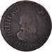 Coin, France, Henri IV, Double Tournois, 1610 ?, Lyon, VF(20-25), Copper