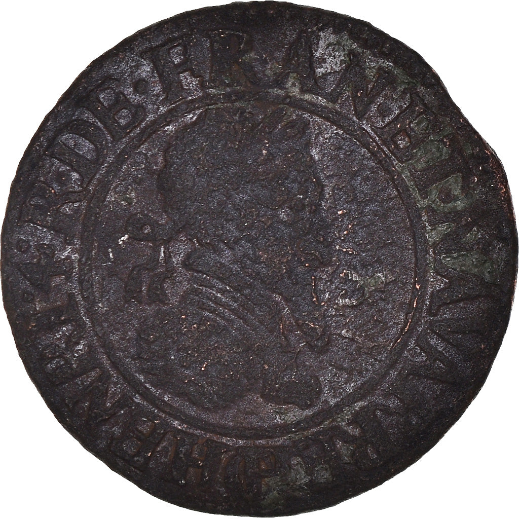 Münze, Frankreich, Henri IV, Double Tournois, 1591, Châlons-Sur-Marne, S