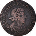 Coin, France, Louis XIII, Double Tournois, 1629, Paris, EF(40-45), Copper