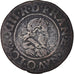 Moneda, Francia, Louis XIII, Double Tournois, 1624, Riom, BC+, Cobre, CGKL:424