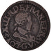 Monnaie, France, Louis XIII, Double Tournois, 1619, Poitiers, TB+, Cuivre