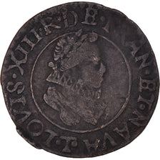 Monnaie, France, Louis XIII, Double Tournois, 1616, Nantes, TB+, Cuivre