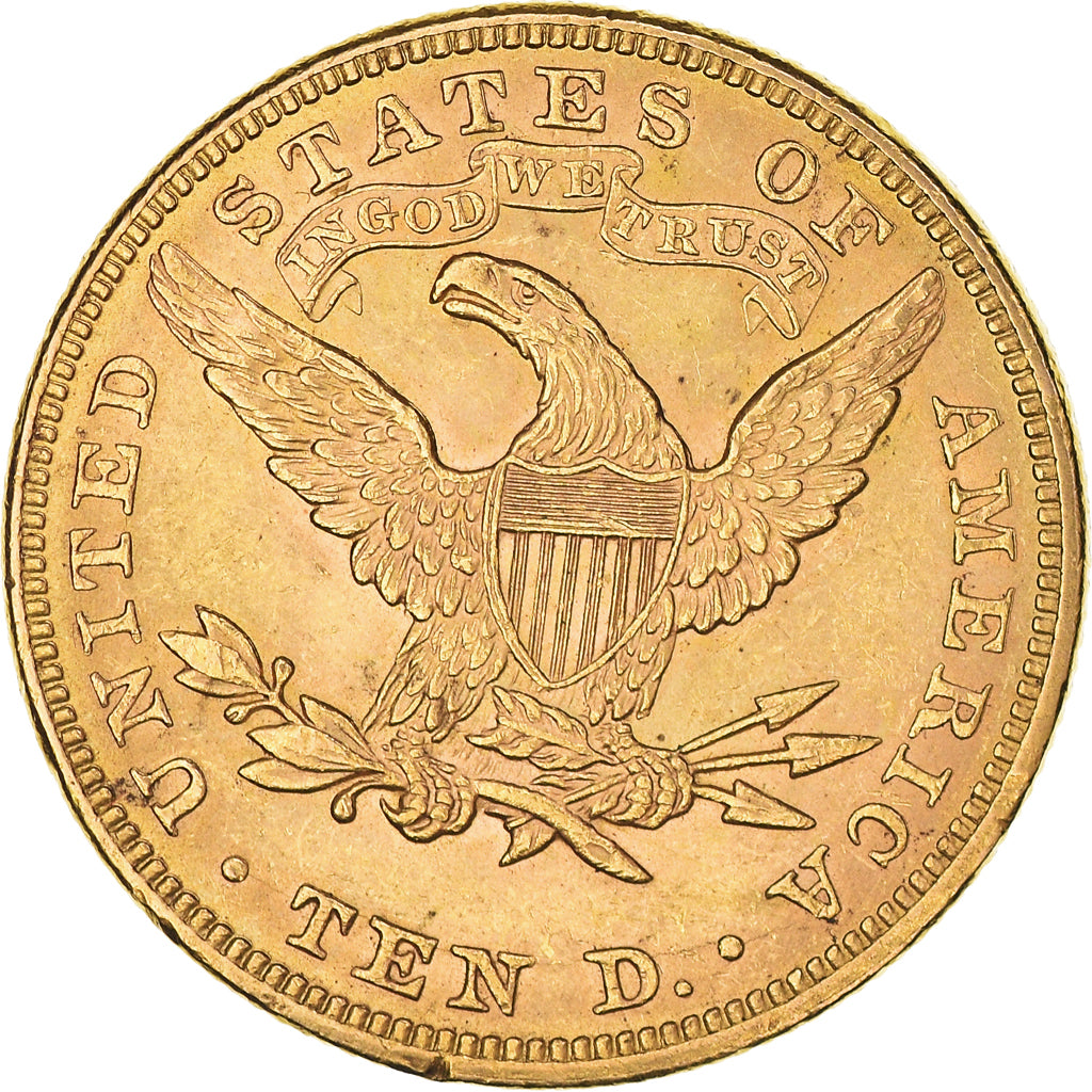 Coin, United States, Coronet Head, $10, Eagle, 1894, U.S. Mint, Philadelphia