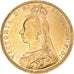 Moneda, Gran Bretaña, Victoria, Sovereign, 1889, London, MBC, Oro, KM:767