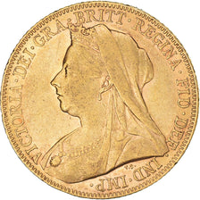 Moneta, Gran Bretagna, Victoria, Sovereign, 1899, London, BB, Oro, KM:785