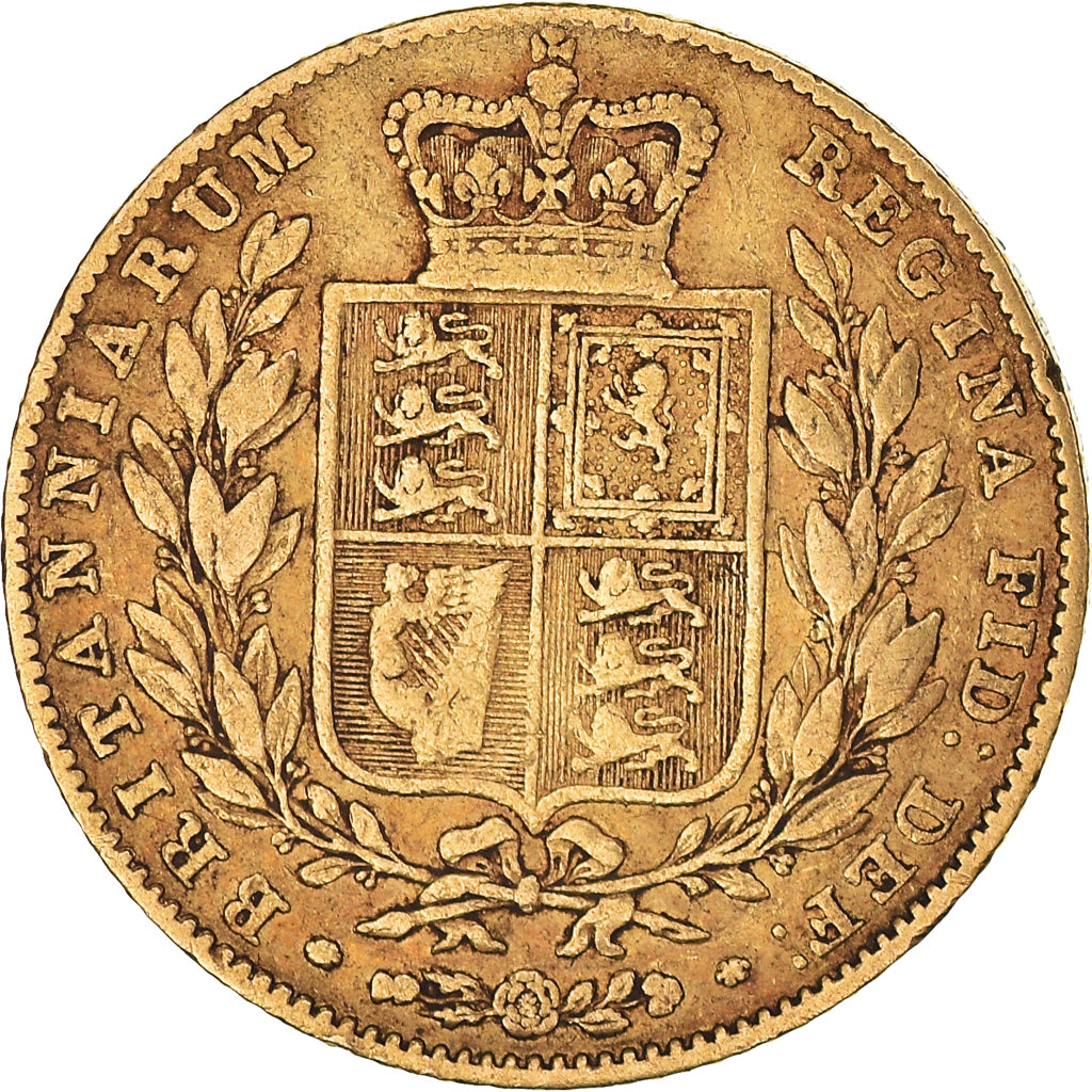 Coin, Great Britain, Victoria, Sovereign, 1842, London, VF(30-35), Gold