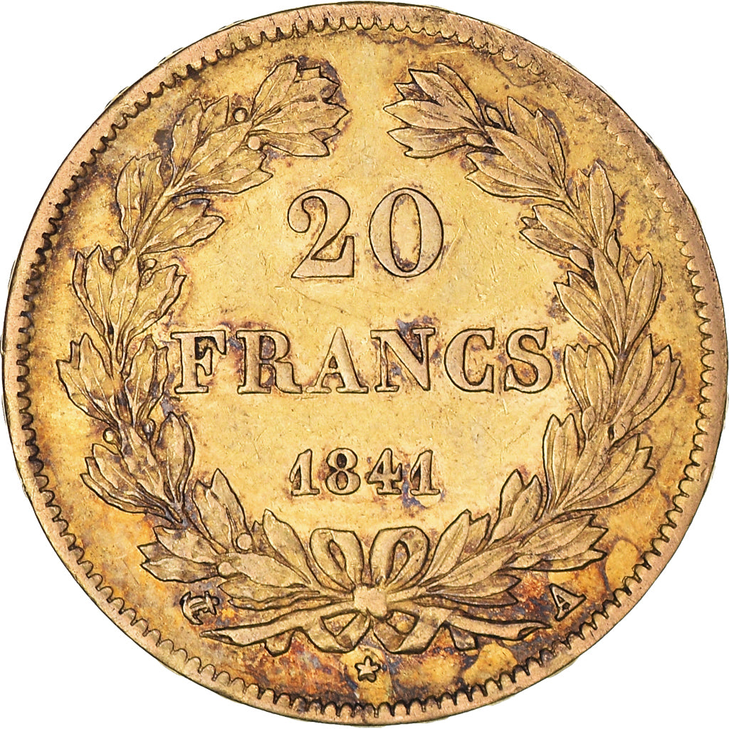Münze, Frankreich, Louis-Philippe, 20 Francs, 1841, Paris, SS, Gold, KM:750.1