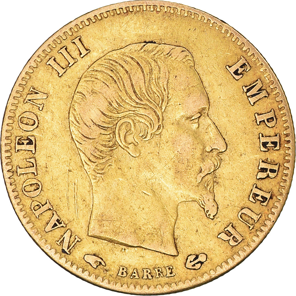 Munten, Frankrijk, Napoleon III, Napoléon III, 5 Francs, 1859, Paris, ZF, Goud