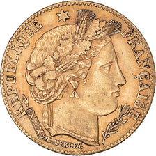 Coin, France, Cérès, 10 Francs, 1899, Paris, EF(40-45), Gold, KM:830