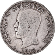Coin, Sweden, Gustaf V, Krona, 1926, VF(30-35), Silver, KM:786.2