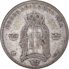 Coin, Sweden, Oscar II, 50 Öre, 1881, VF(20-25), Silver, KM:740