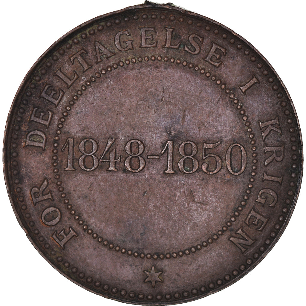 Denmark, médaille de la guerre de 1848-1850, Frederik VII, 1850, Alphée