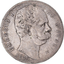Monnaie, Italie, Umberto I, 5 Lire, 1879, Rome, TB+, Argent, KM:20