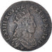 Moneda, Francia, Louis XIV, Liard de France au buste juvénile, deuxième type