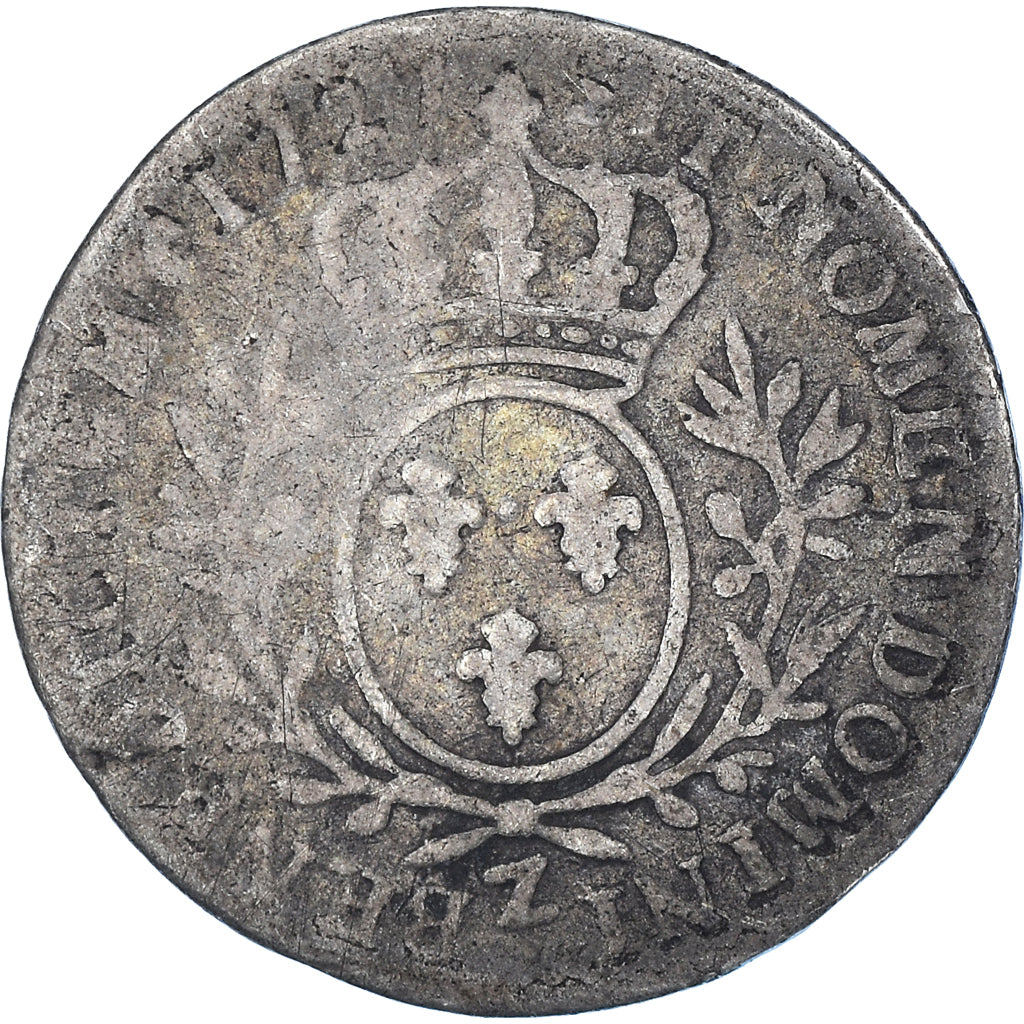Moeda, França, Louis XV, 1/10 Écu aux branches d'olivier, 1727, Grenoble
