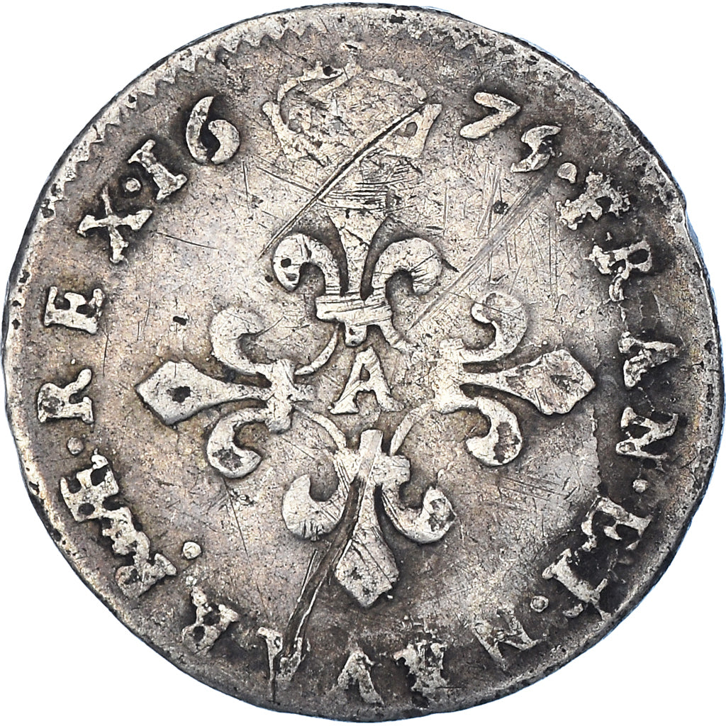Coin, France, Louis XIV, 4 Sols dits « des Traitants », 4 Sols, 1675, Paris