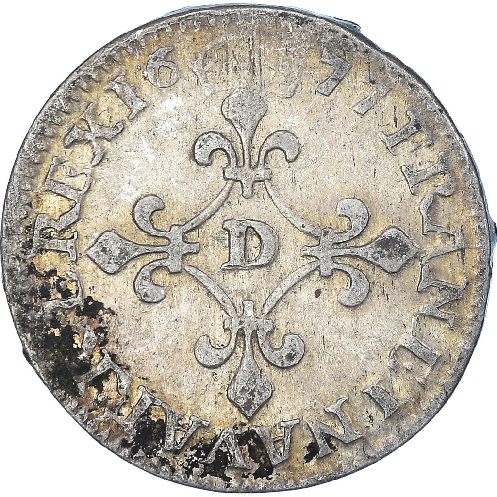 Moneta, Francia, Louis XIV, 4 Sols dits « des Traitants », 4 Sols, 1677