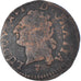 Moneda, Francia, Louis XVI, Liard, Liard, 1791, Bordeaux, BC+, Cobre, KM:585.8