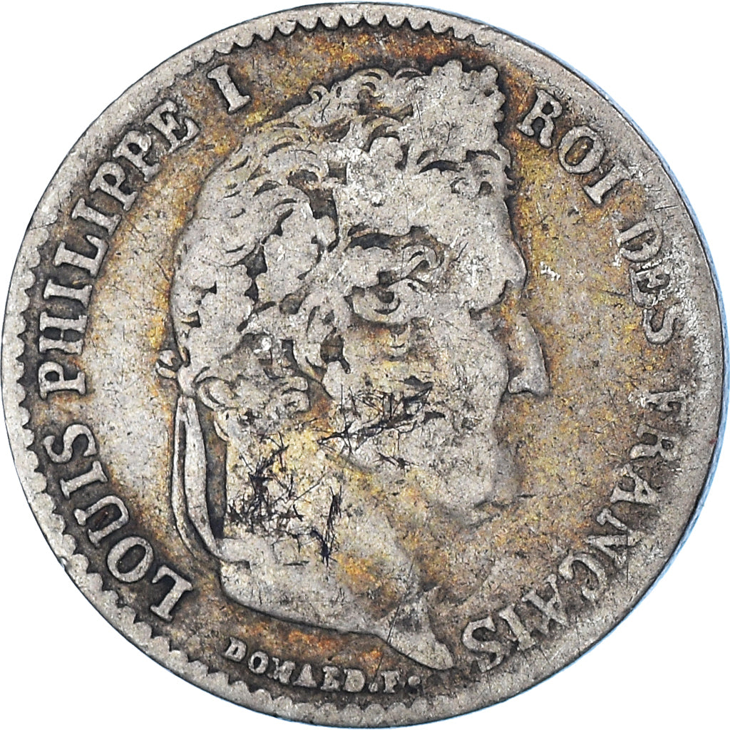 Moneta, Francja, Louis-Philippe, 1/4 Franc, 1838, Paris, VF(30-35), Srebro