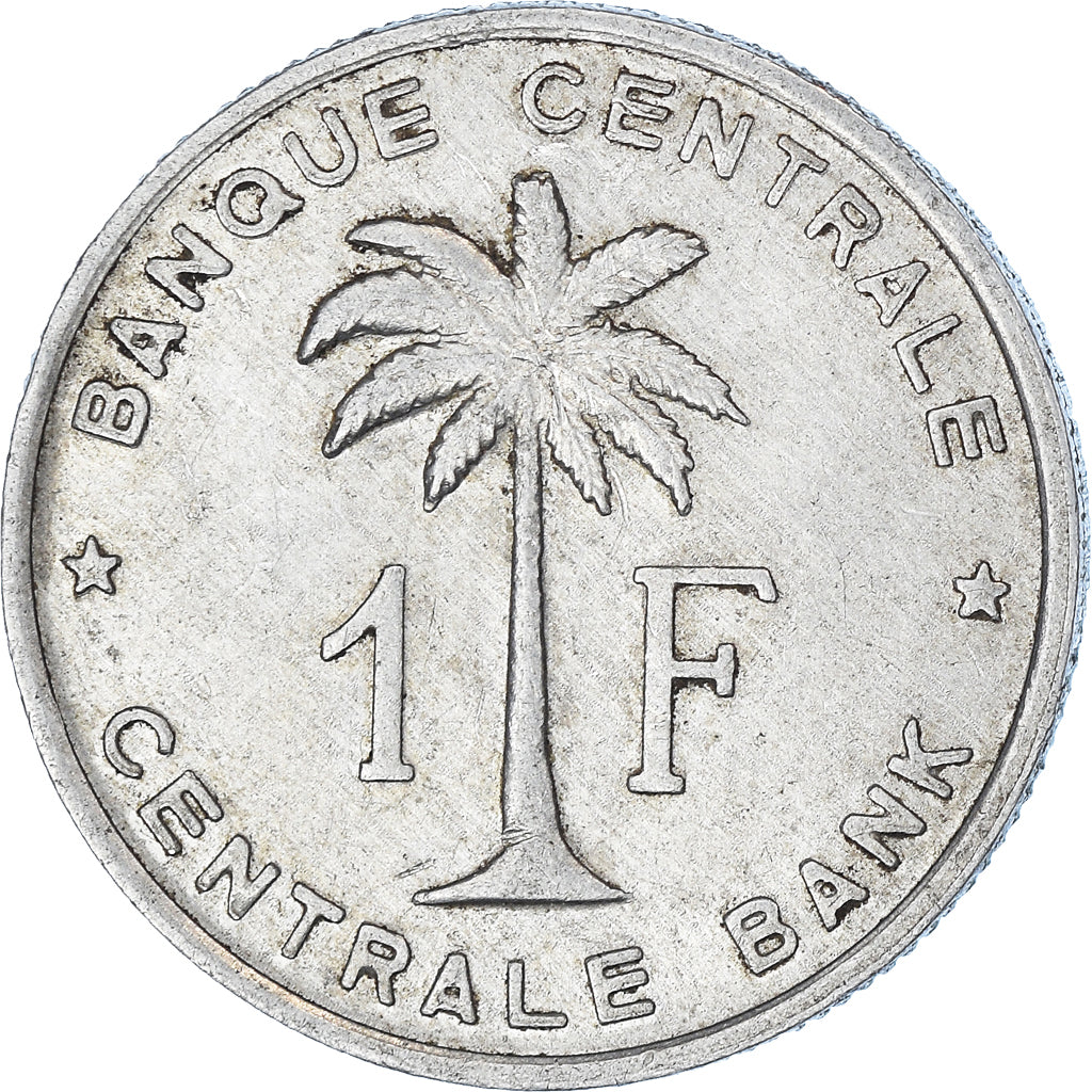 Coin, Belgian Congo, RUANDA-URUNDI, Franc, 1959, Brussels, EF(40-45), Aluminum