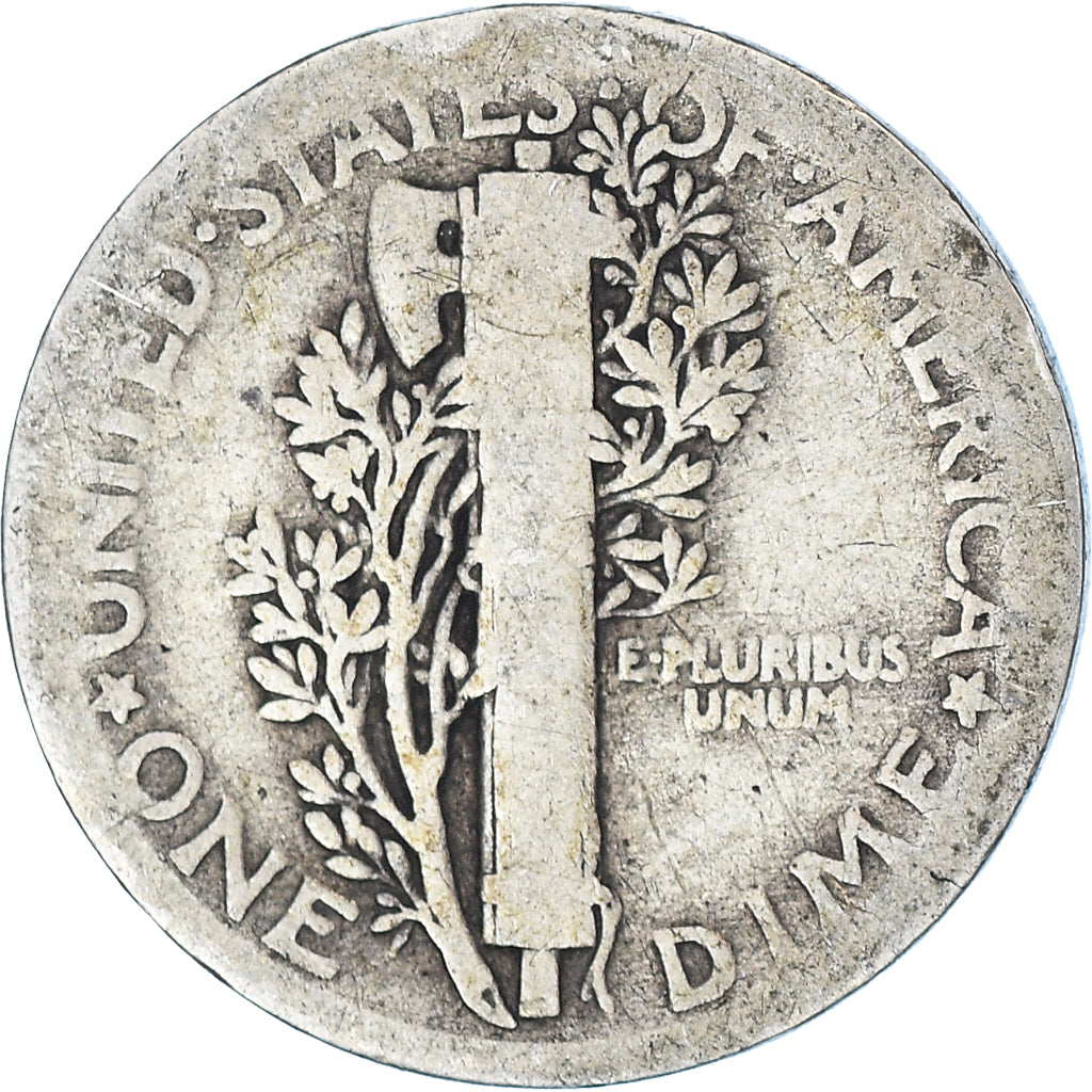 Moneta, Stati Uniti, Mercury Dime, Dime, 1917, U.S. Mint, Philadelphia, MB