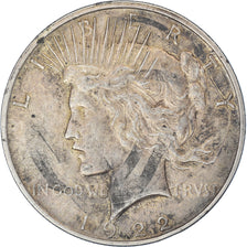 Moneta, Stati Uniti, Peace Dollar, Dollar, 1922, U.S. Mint, Denver, BB, Argento