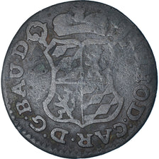 Moneda, LIEJA, John Theodore, Liard, 1751, Liege, BC+, Cobre, KM:155