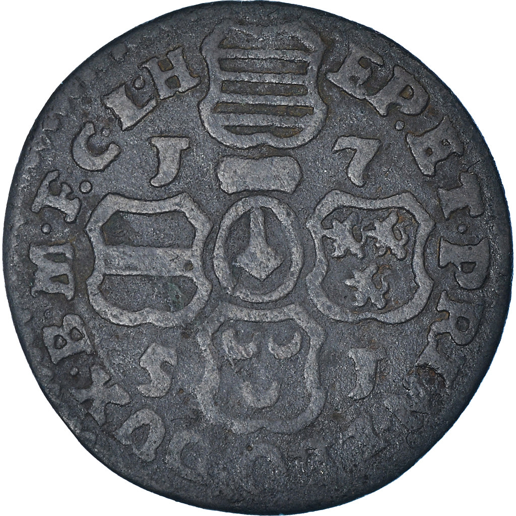 Coin, LIEGE, John Theodore, Liard, 1751, Liege, VF(30-35), Copper, KM:155