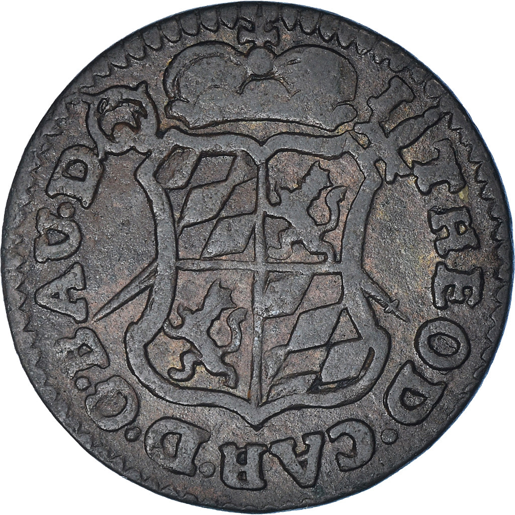 Münze, LIEGE, John Theodore, Liard, 1751, Liege, SS, Kupfer, KM:155