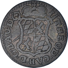 Munten, LUIK, John Theodore, Liard, 1751, Liege, ZF, Koper, KM:155