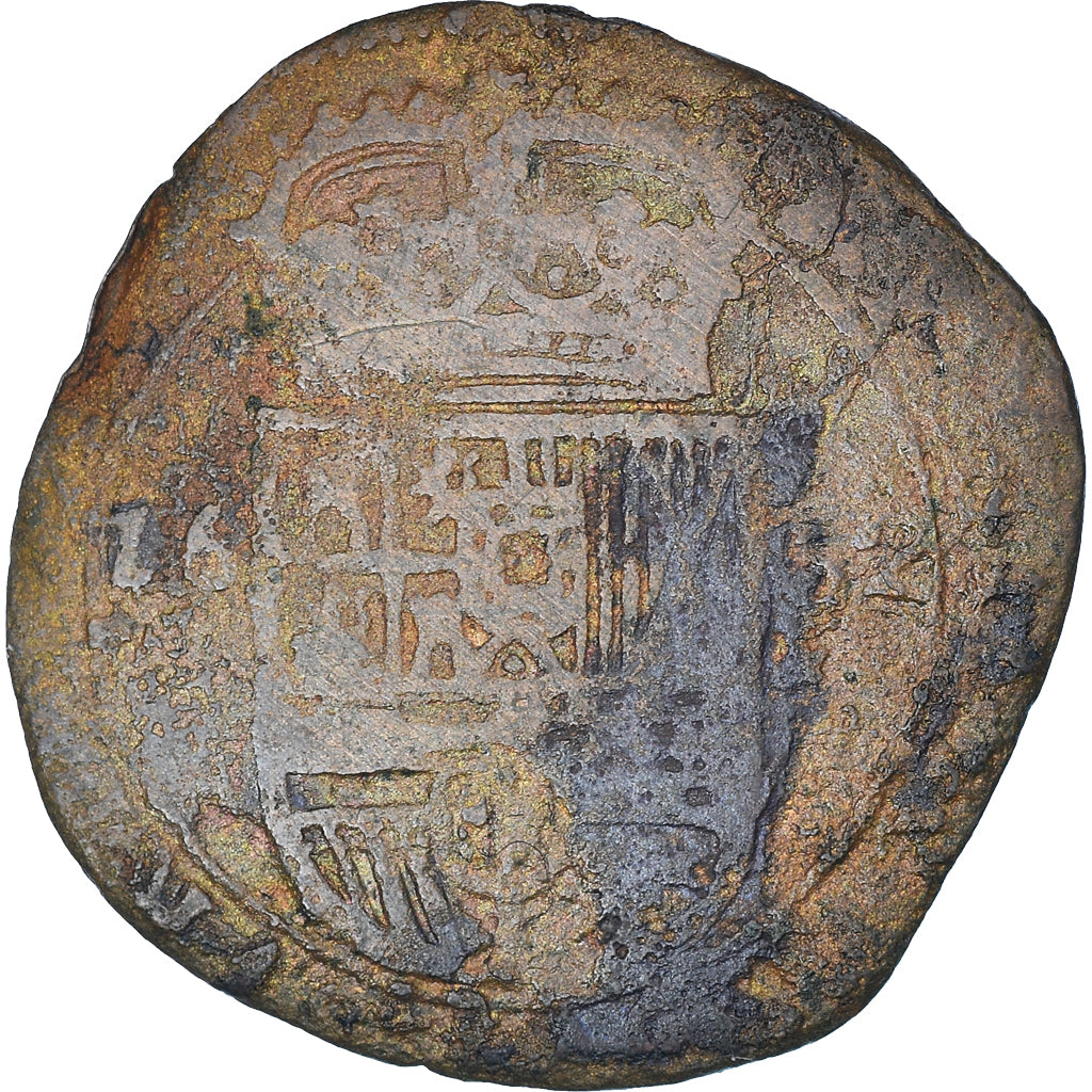 Coin, Spanish Netherlands, TOURNAI, Liard, 12 Mites, 1654, Tournai, F(12-15)