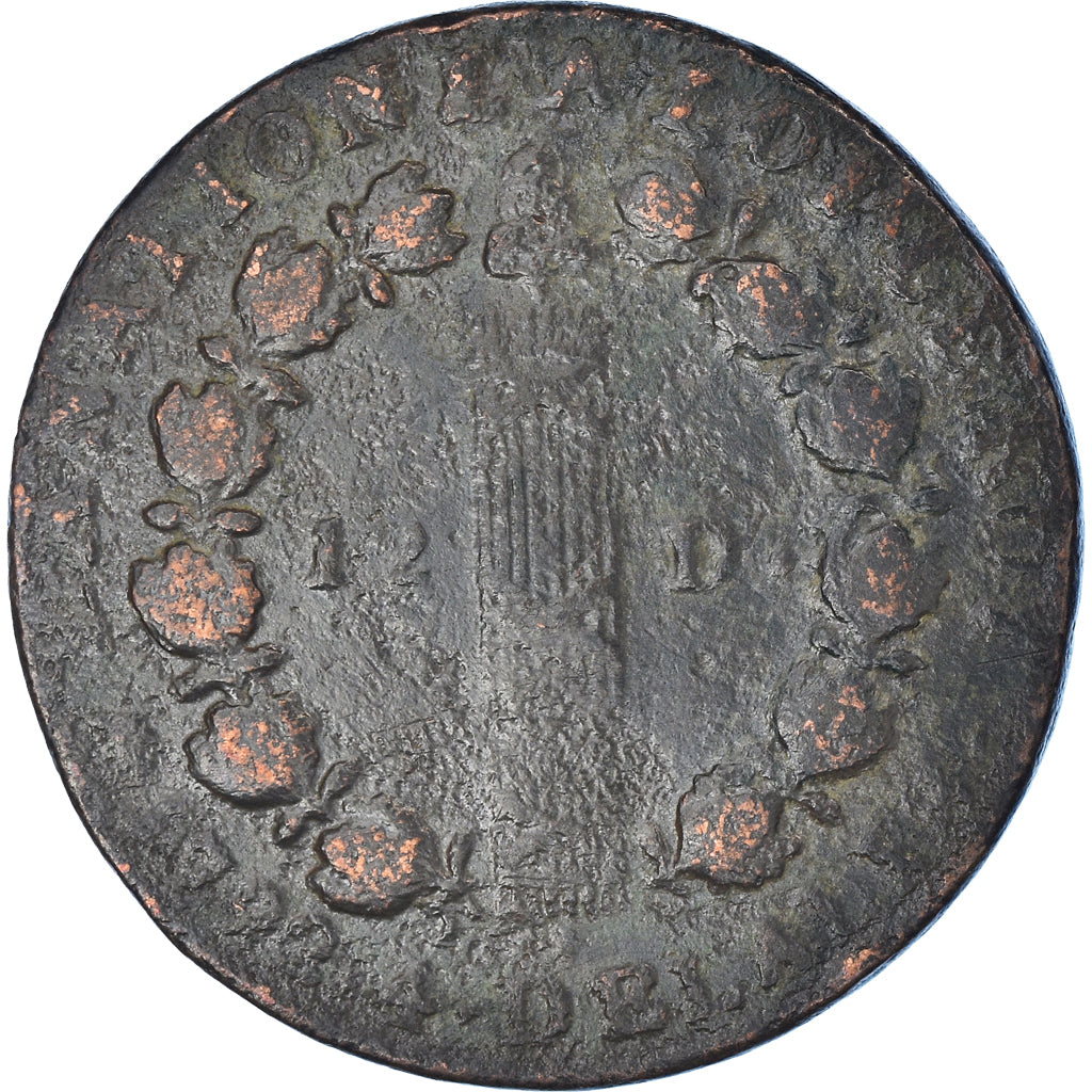 Coin, France, Louis XVI, 12 deniers françois, 12 Deniers, 1792⸱4, Lyon