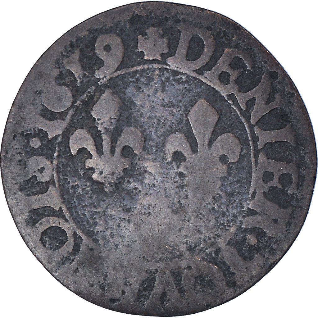 Munten, Frankrijk, Louis XIII, Denier Tournois, 1619, Poitiers ?, FR, Koper