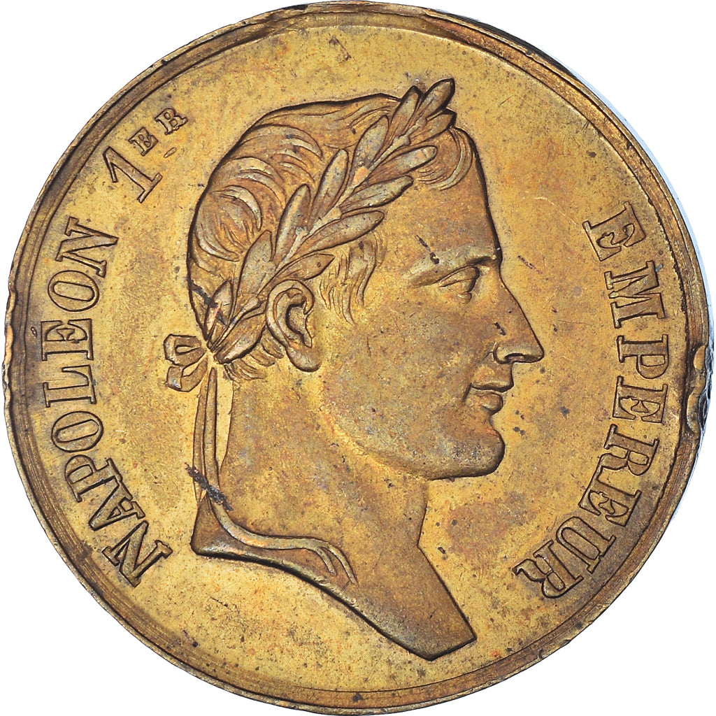France, Médaille, Inauguration du Tombeau de Napoléon Ier, 1853, TTB+, Laiton