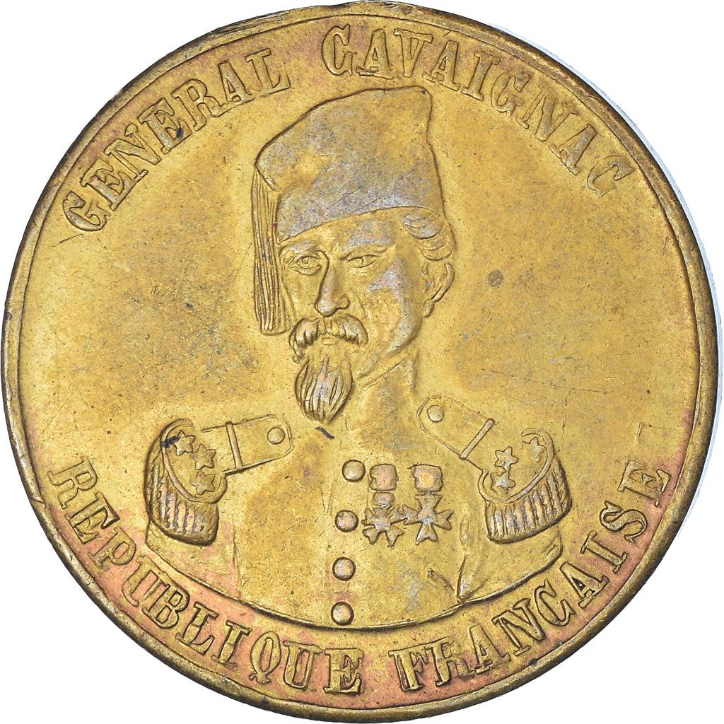 Francja, medal, Général Cavaignac, Journées de Juin, 1848, AU(50-53)