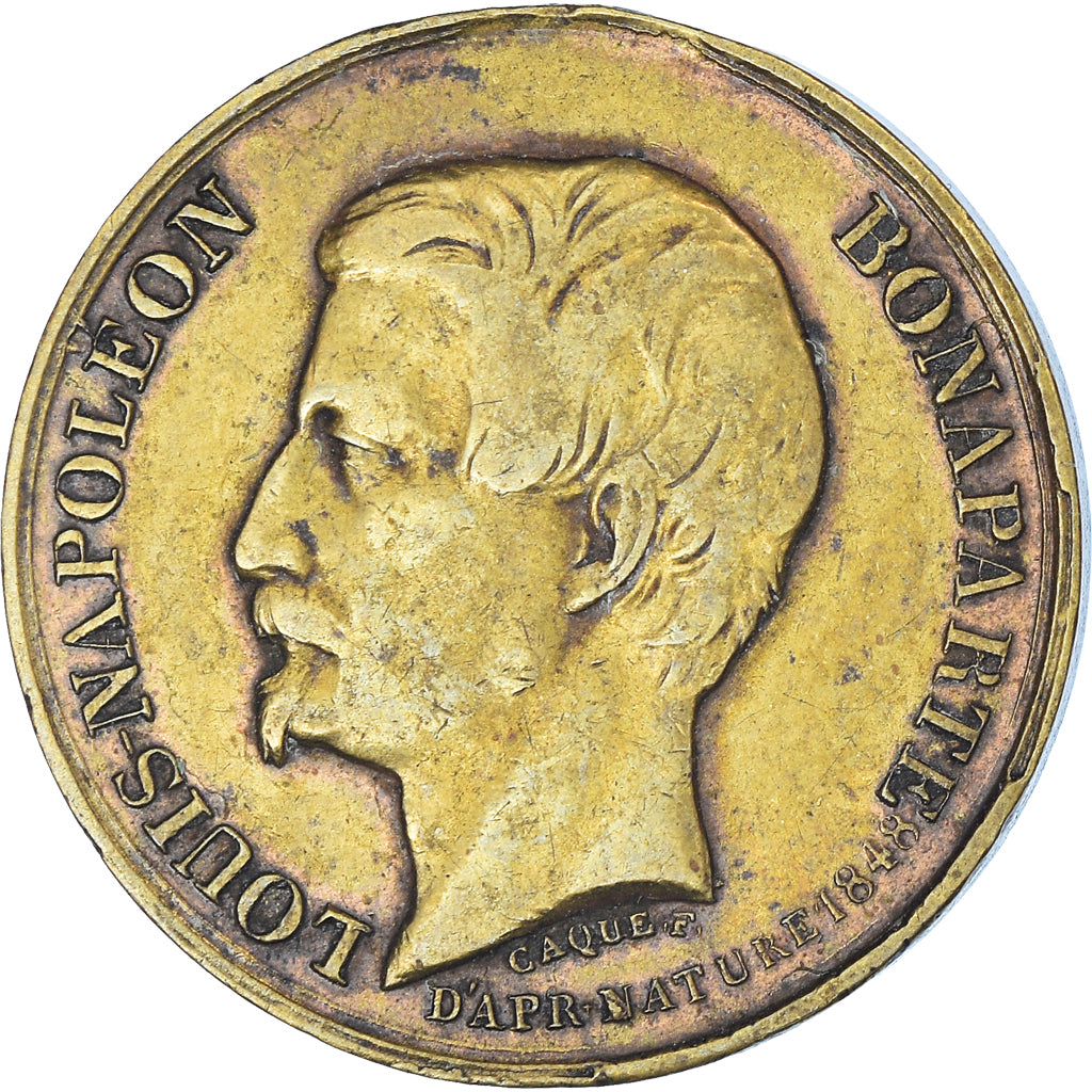 France, Medal, Napoléon III, Voyage du Midi - Bordeaux, 1852, EF(40-45), Brass