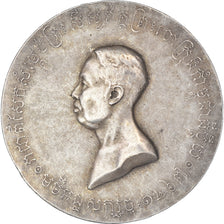 Cambodia, Medal, Couronnement de S.M. Sisowath I, 1906, Lenoir, module de 4