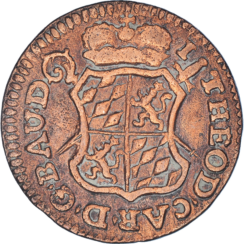 Coin, LIEGE, John Theodore, Liard, 1750, Liege, EF(40-45), Copper, KM:155