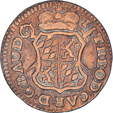 Moneda, LIEJA, John Theodore, Liard, 1750, Liege, MBC, Cobre, KM:155
