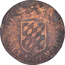 Coin, LIEGE, Maximilian Henry, Liard, Hasselt, VF(20-25), Copper, KM:73