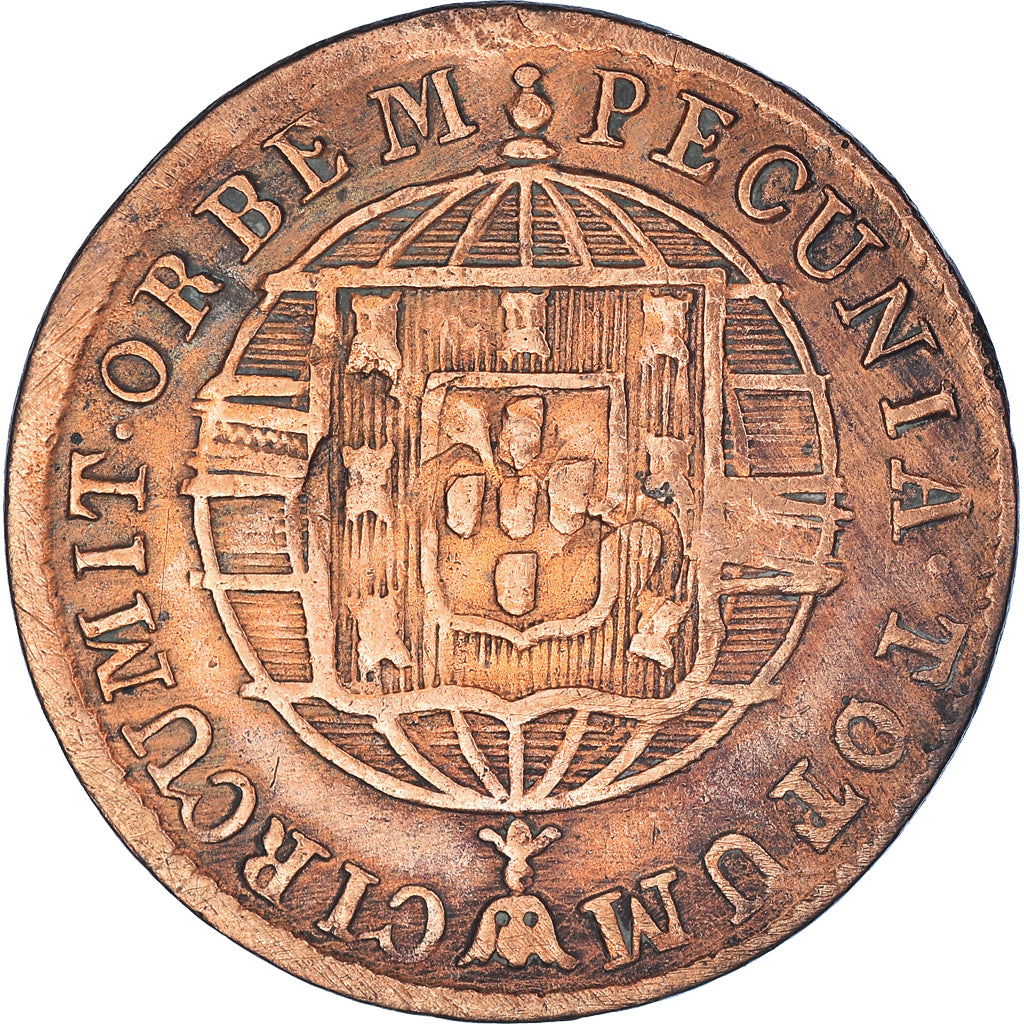 Coin, Brazil, João VI, 20 Reis, 1822, Rio de Janeiro, EF(40-45), Copper