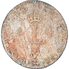 Coin, France, Louis XV, Double sol (2 sous) en billon, 2 Sols, 1729, Paris