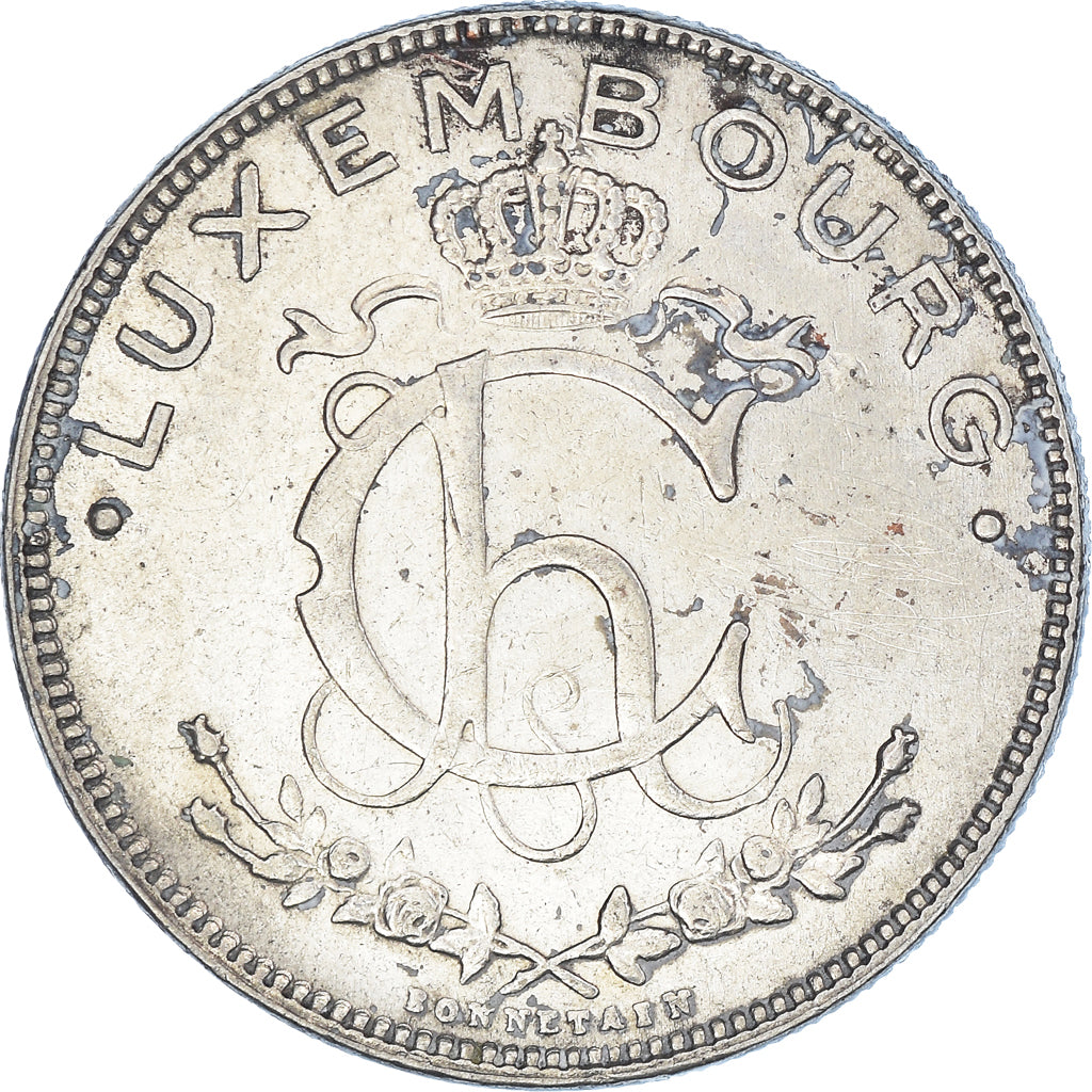 Monnaie, Luxembourg, Charlotte, 2 Francs, 1924, Bruxelles, TTB, Nickel, KM:36