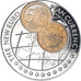 Coin, Uganda, New euro - Austria 5 cents, 1000 Shillings, 1999, MS(65-70)