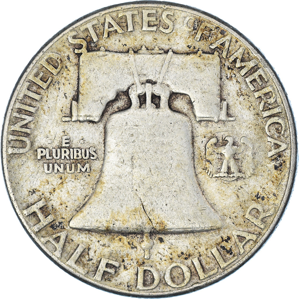 Coin, United States, Franklin Half Dollar, Half Dollar, 1951, U.S. Mint