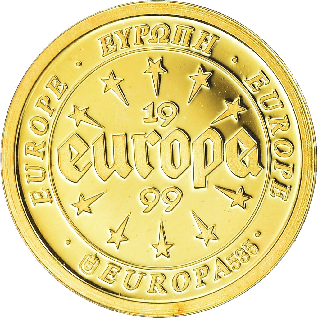 Germany, Token, Europa colombes, 1999, MS(65-70), Gold