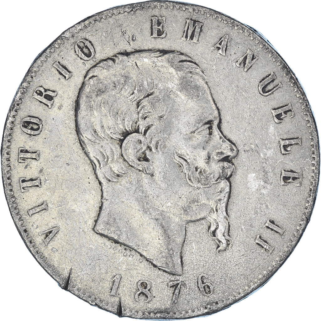 Coin, Italy, Vittorio Emanuele II, 5 Lire, 1876, Rome, Faux d'Epoque, VF(30-35)